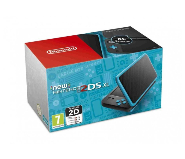 Nintendo New 2DS XL Black & Turquoise - 374637 - zdjęcie